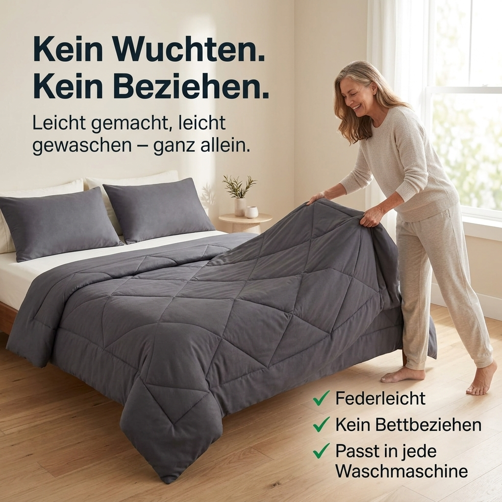 MagicSplashy Facebook ad: Nie wieder Bettwäsche wechseln