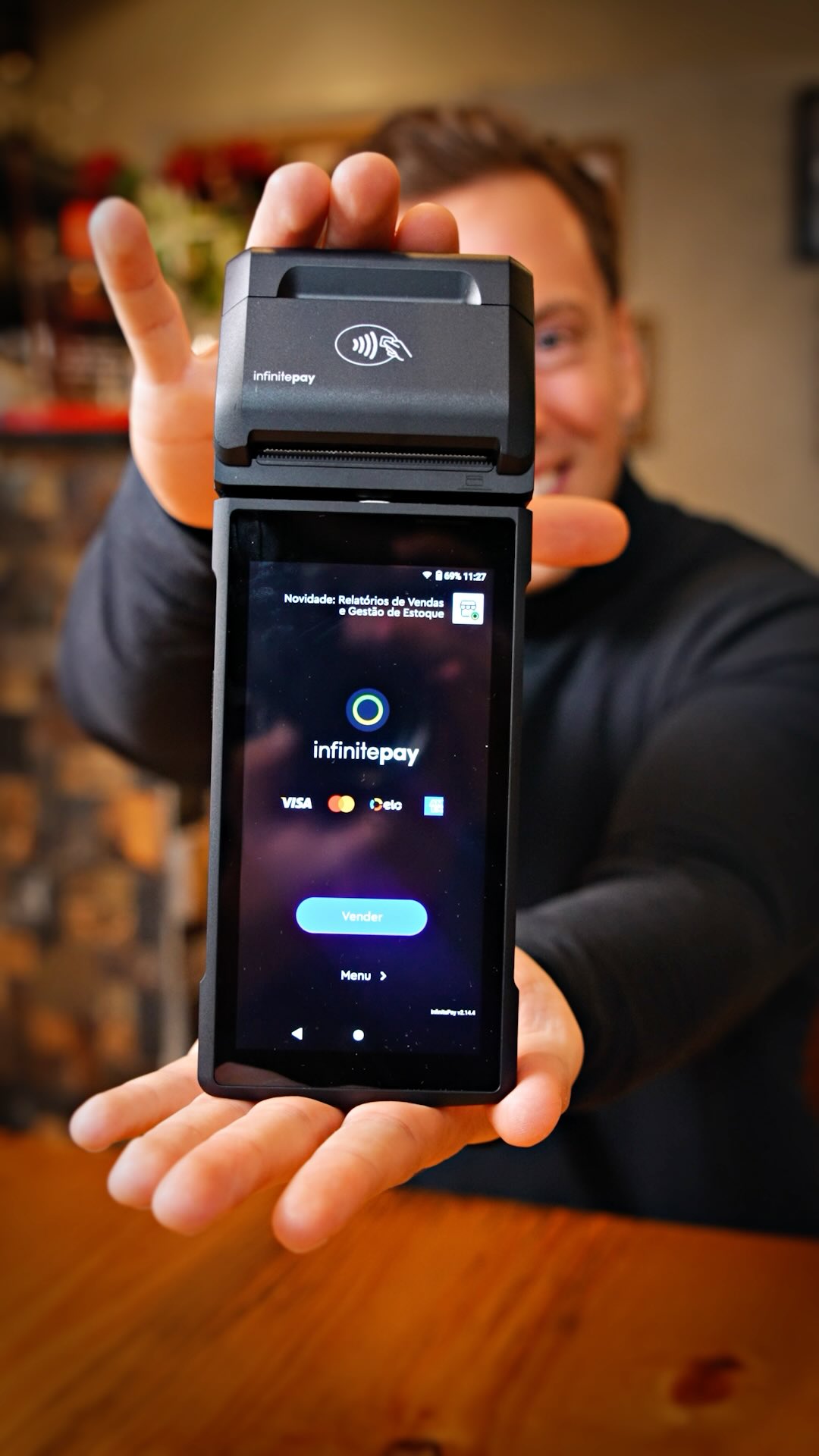 InfinitePay Facebook ad: Mais que uma maquininha, é sua parceira de…