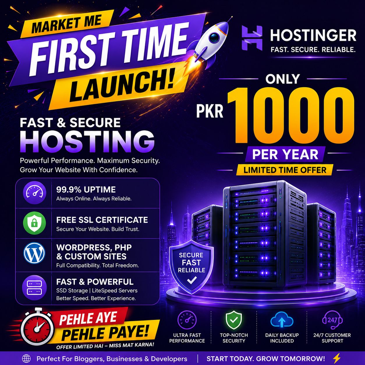 Hosting Zing - Private Limited Facebook ad: 𝗣𝗮𝗸𝗶𝘀𝘁𝗮𝗻 𝗠𝗲𝗶𝗻 𝗣𝗲𝗵𝗹𝗶 𝗕𝗮𝗿, 𝗢𝗻𝗹𝘆…
