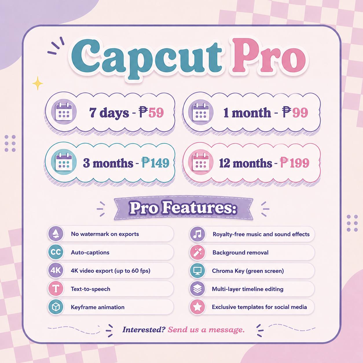 ๐๐ง๐ซ๐ข'๐ฌ ๐๐ซ๐๐ฆ๐ข๐ฎ๐ฆ ๐๐ฎ๐. Facebook ad: Upgrade your content with CapCut Pro Enjoy noโฆ