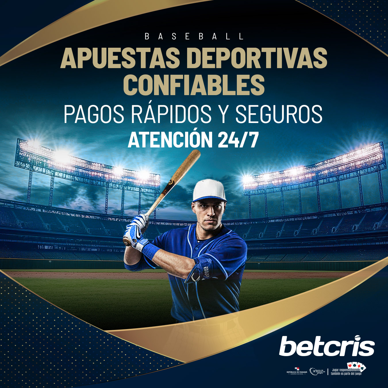 Betcris Panamá Facebook ad: Apuestas confiables en tu deporte favorito