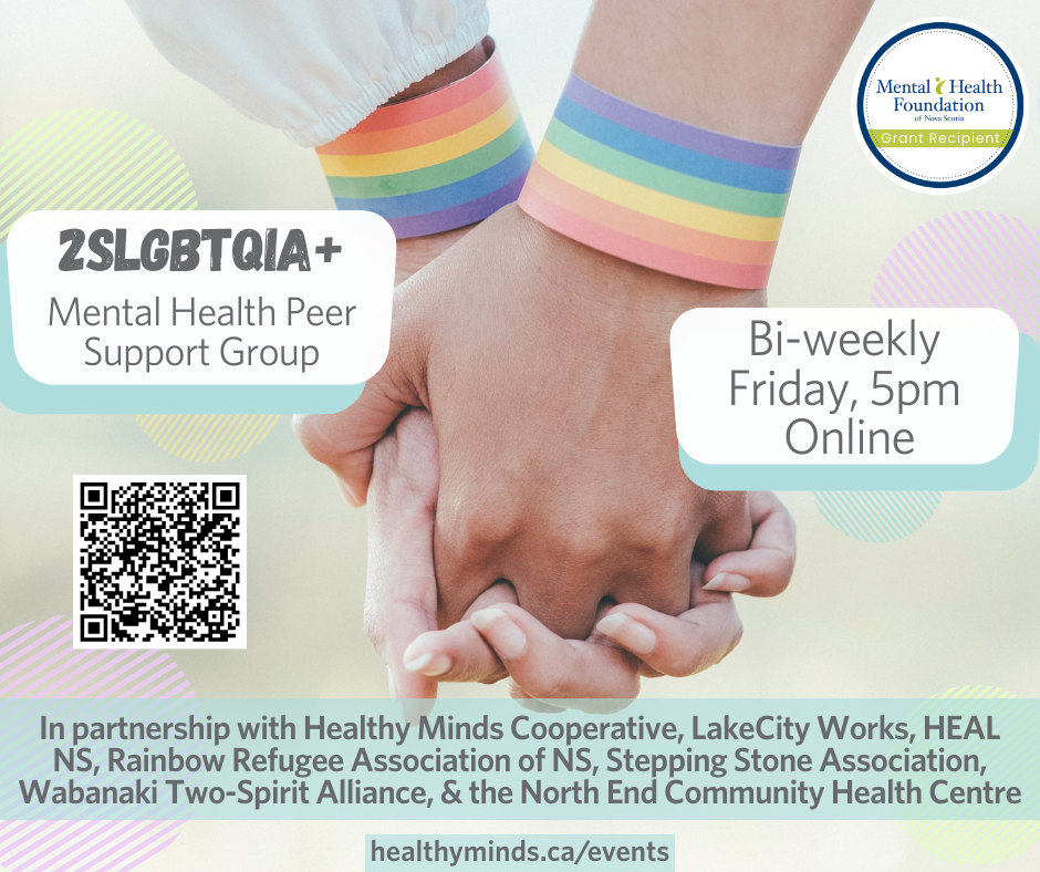 Healthy Minds Cooperative Facebook ad: Peer Support Group