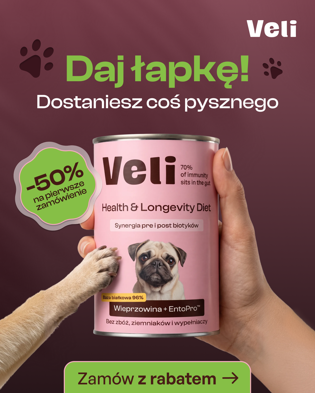 VeliPet Facebook ad