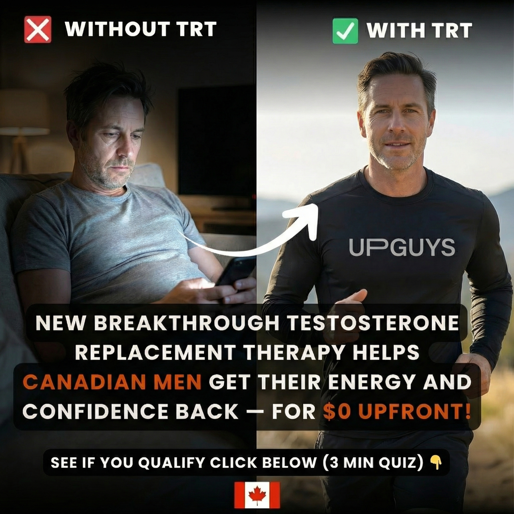 Upguyshealth Facebook ad