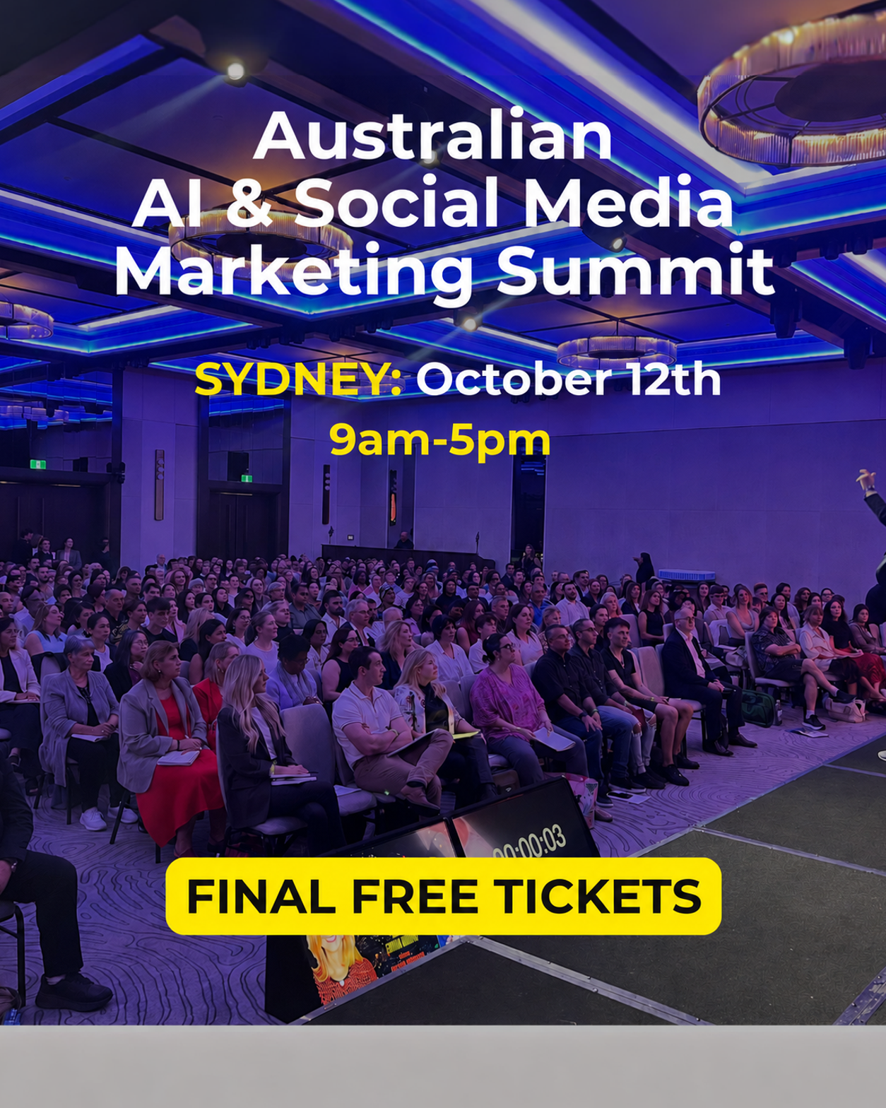 Ethan Donati Facebook ad: Last Chance: Your FREE Ticket to The Australian Social…