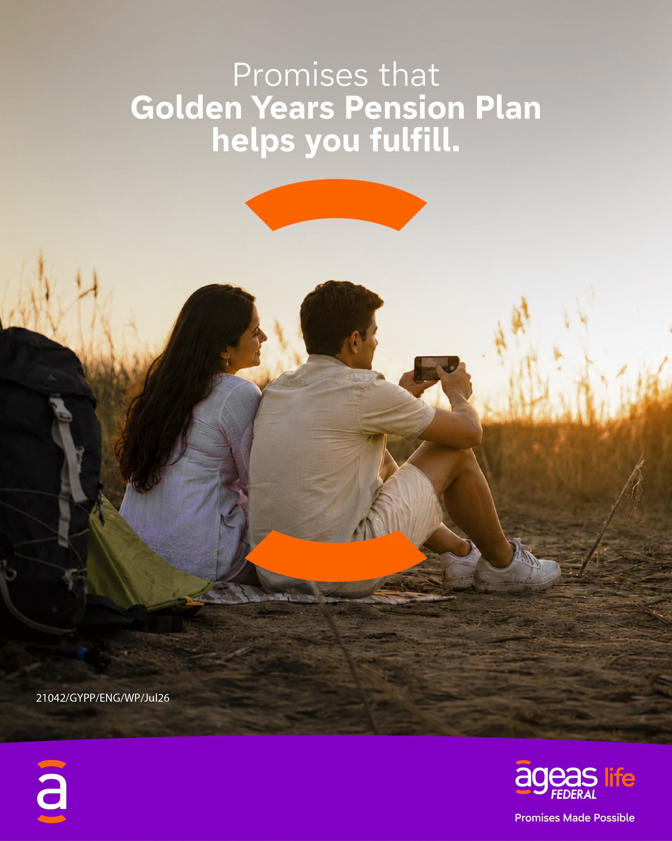 Ageas Federal Life Insurance Facebook ad: The greatest gift parents give is the promise…