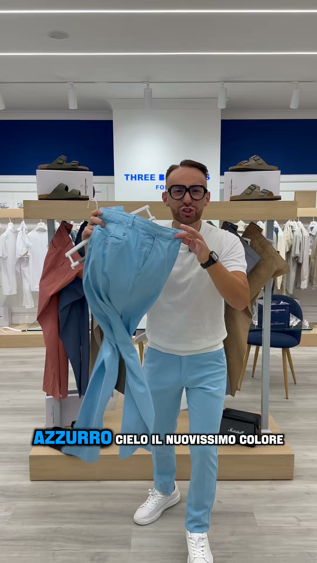Three Brothers Formia Facebook ad: PANTALONI 2 PZ €50, TAGLIE FINO A 60. Scoprili ora!