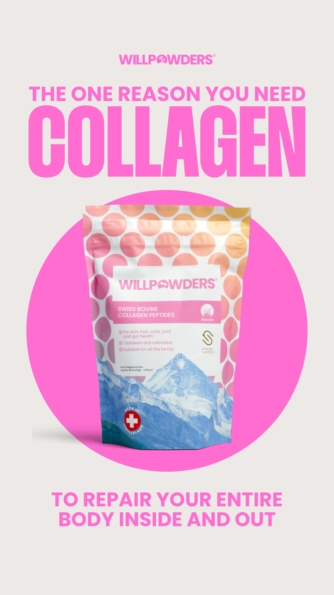 Will Powders Health Facebook ad