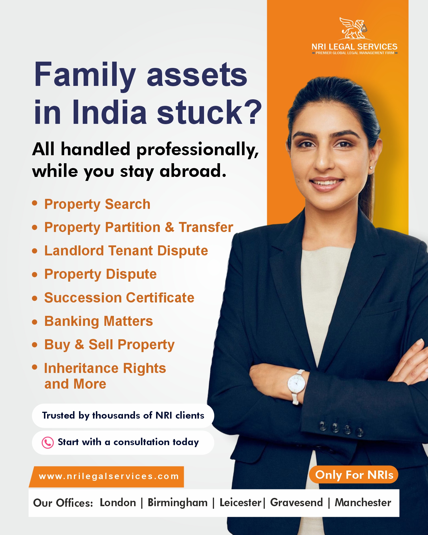 NRI Legal Services Facebook ad