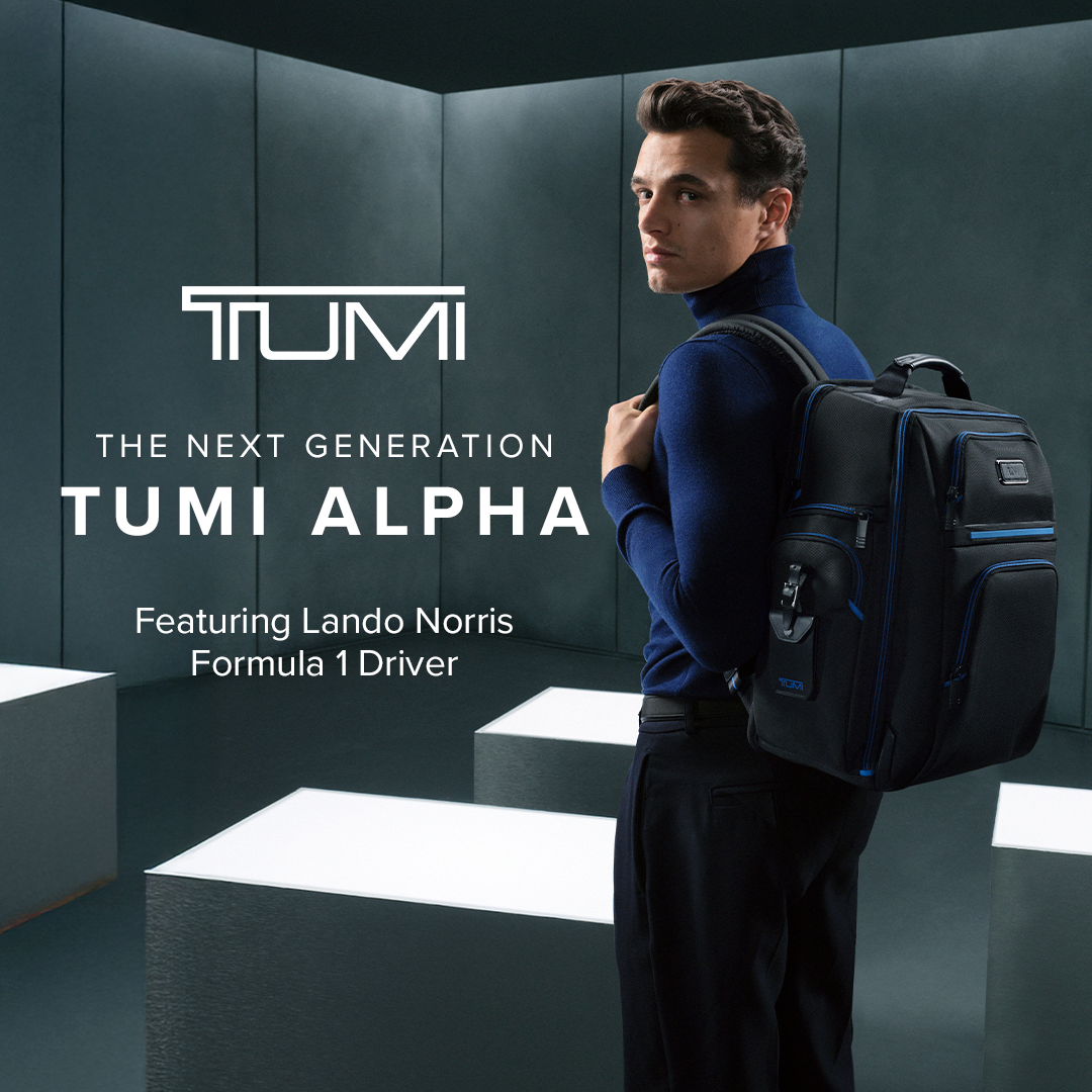 TUMI Facebook ad from Feb 2, 2026