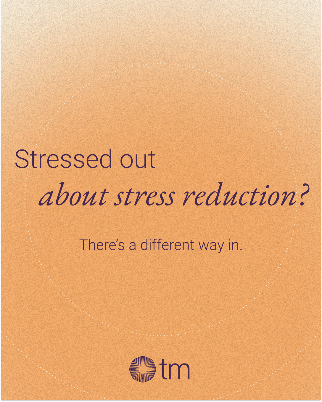 Transcendental Meditation Facebook ad