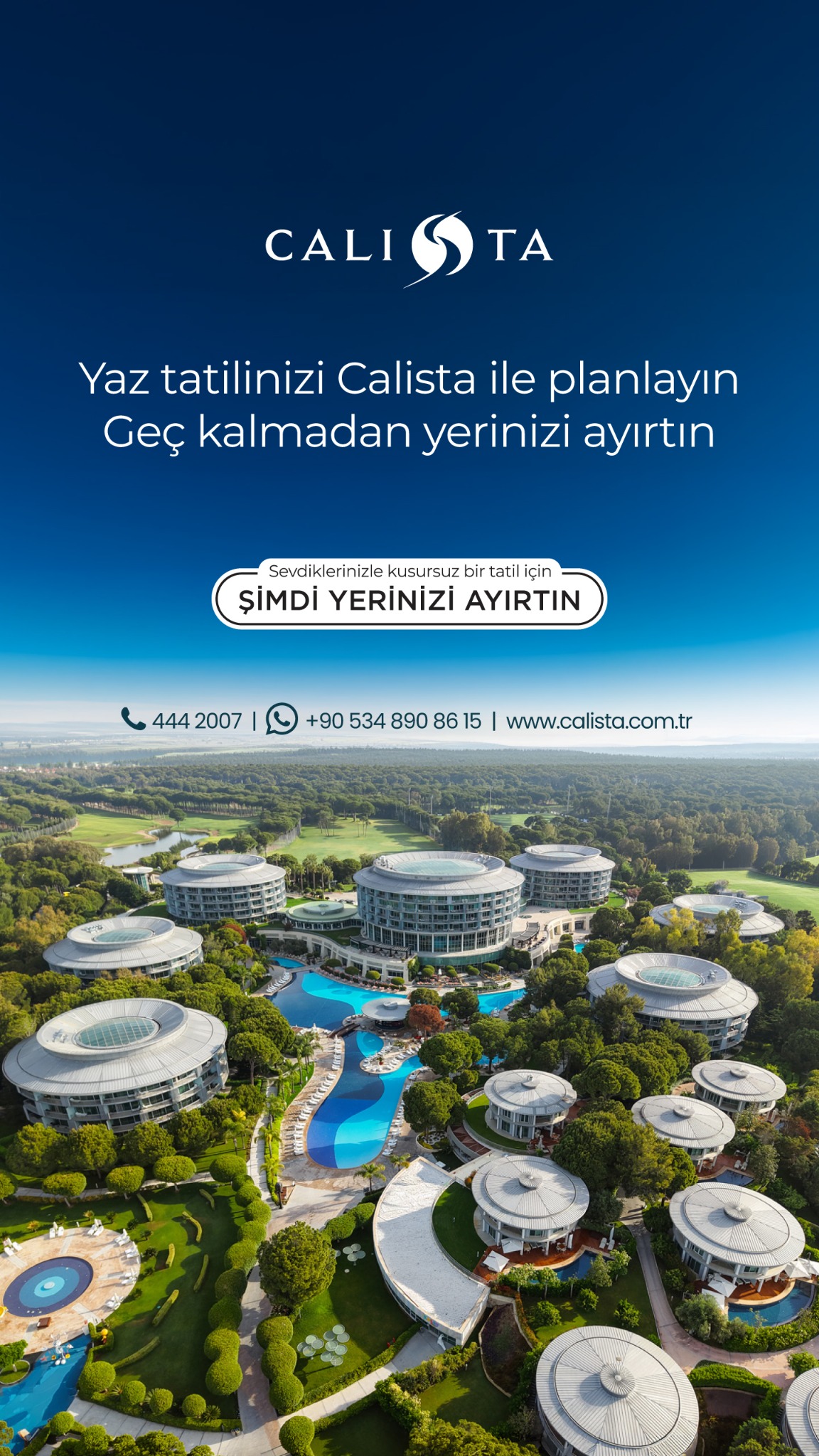 Calista Luxury Resort Facebook ad