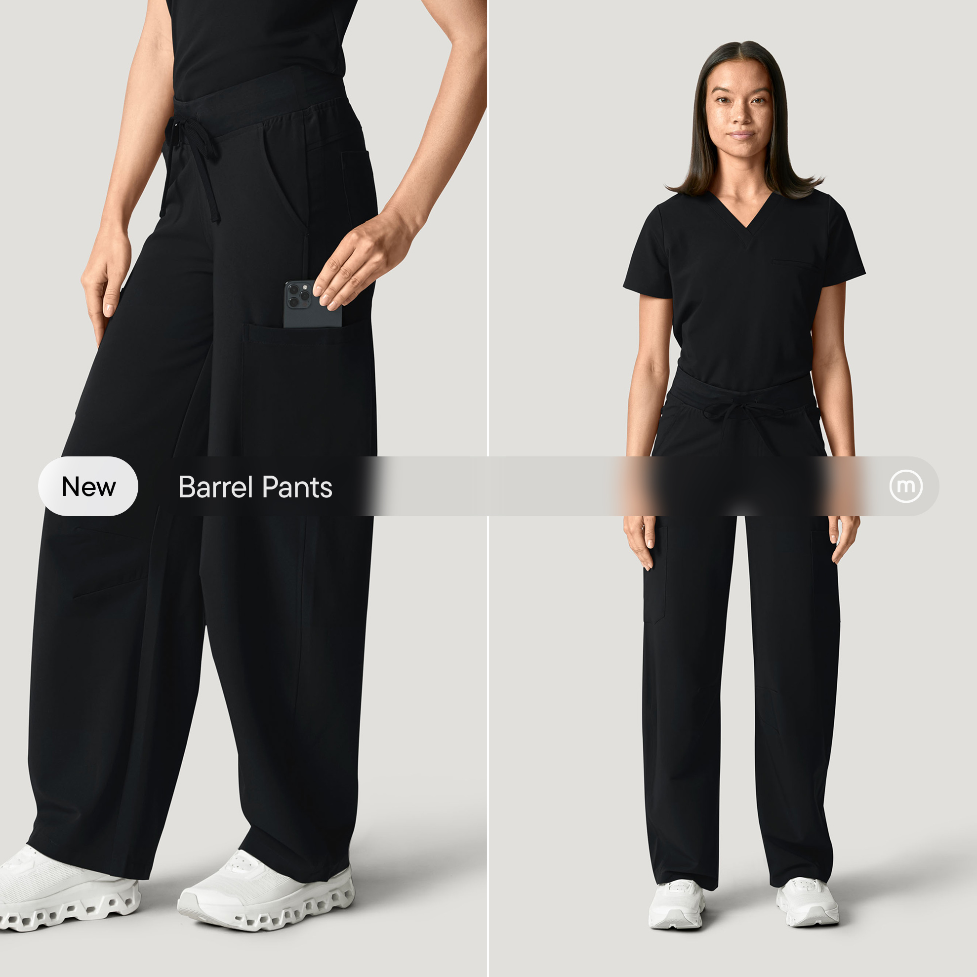 Mandala Scrubs Facebook ad: Mid-Rise Barrel Pants for $29.99