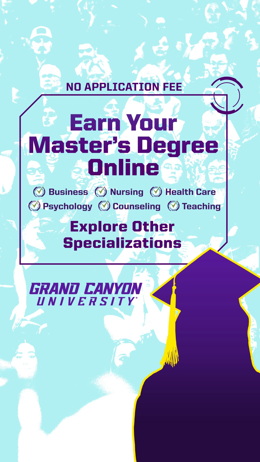 Grand Canyon University Facebook ad