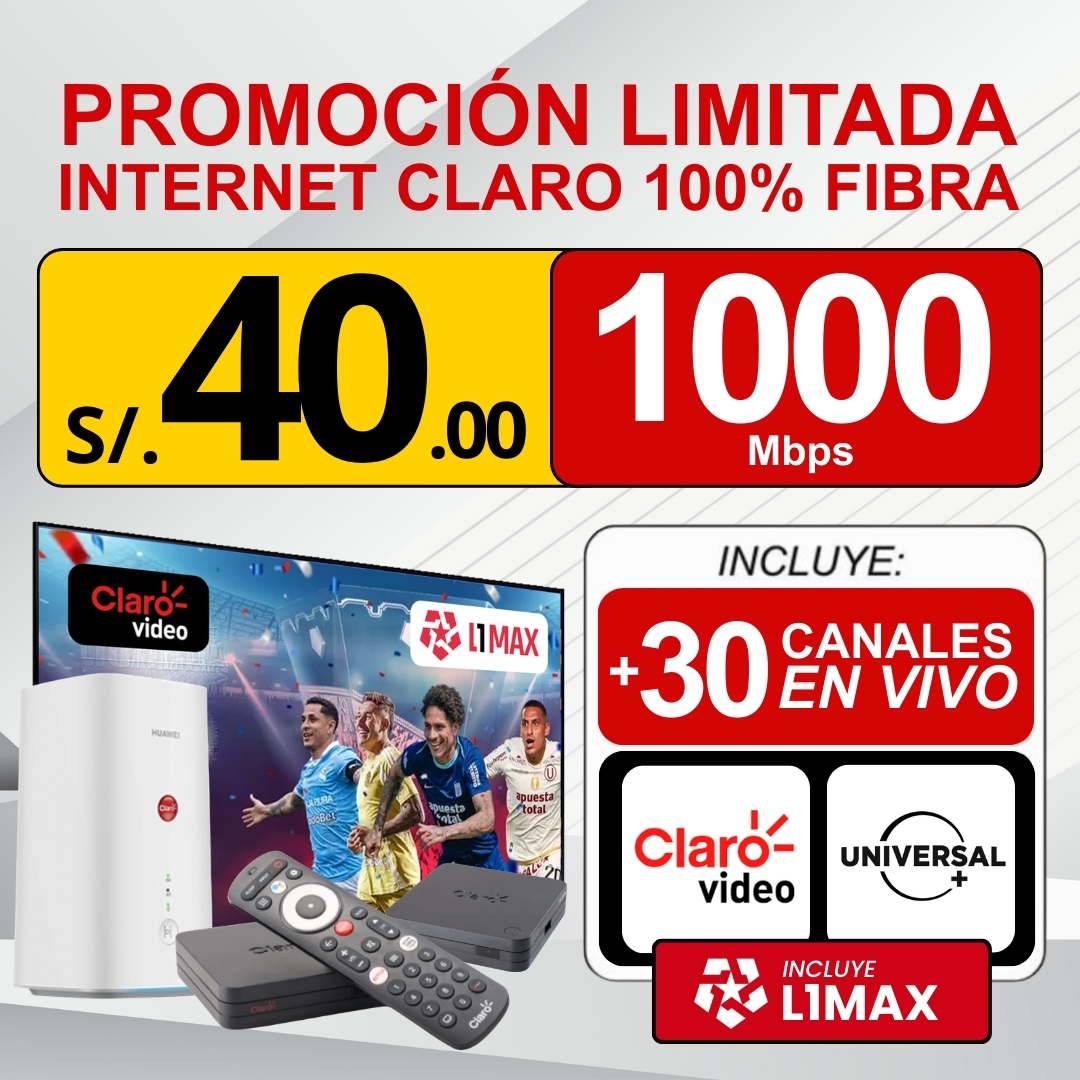 Internet y promociones Lima Facebook ad: SOLICITA INFORMACIÓN AHORA