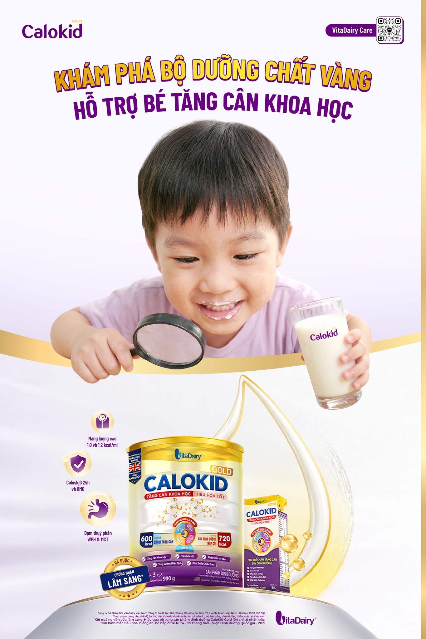 Calokid Tăng Cân Khoa Học Facebook ad: BỘ 3 DƯỠNG CHẤT VÀNG CALOKID - CHÌA…
