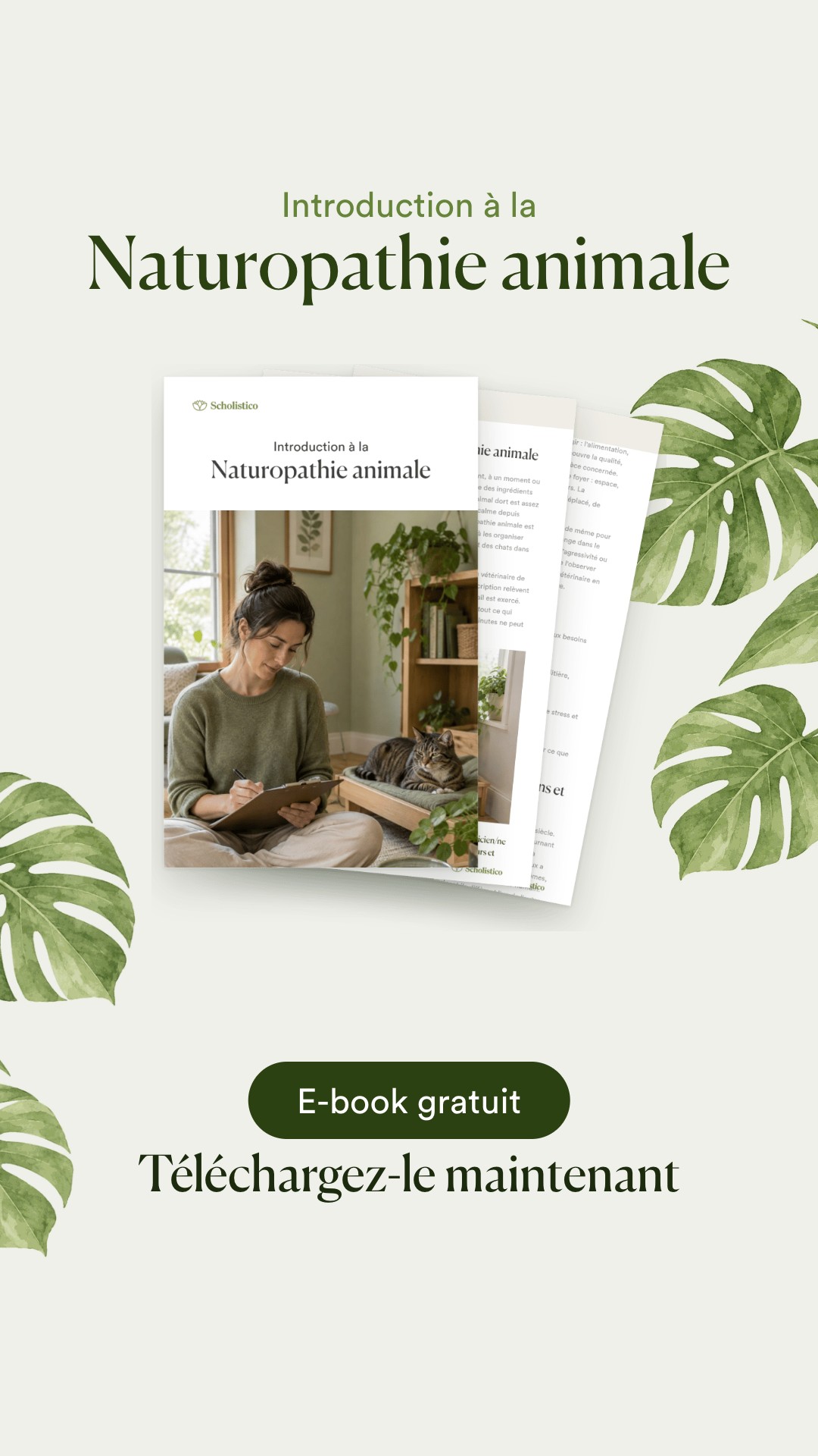 Scholistico en Français Facebook ad: [GRATUIT] Naturopathie animale