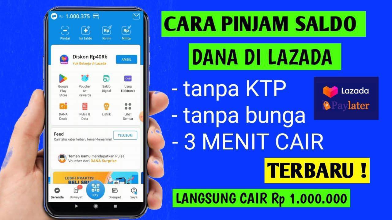 Pinjaman online Facebook ad: Halo pengguna akun DANA ada kabar baik nih…