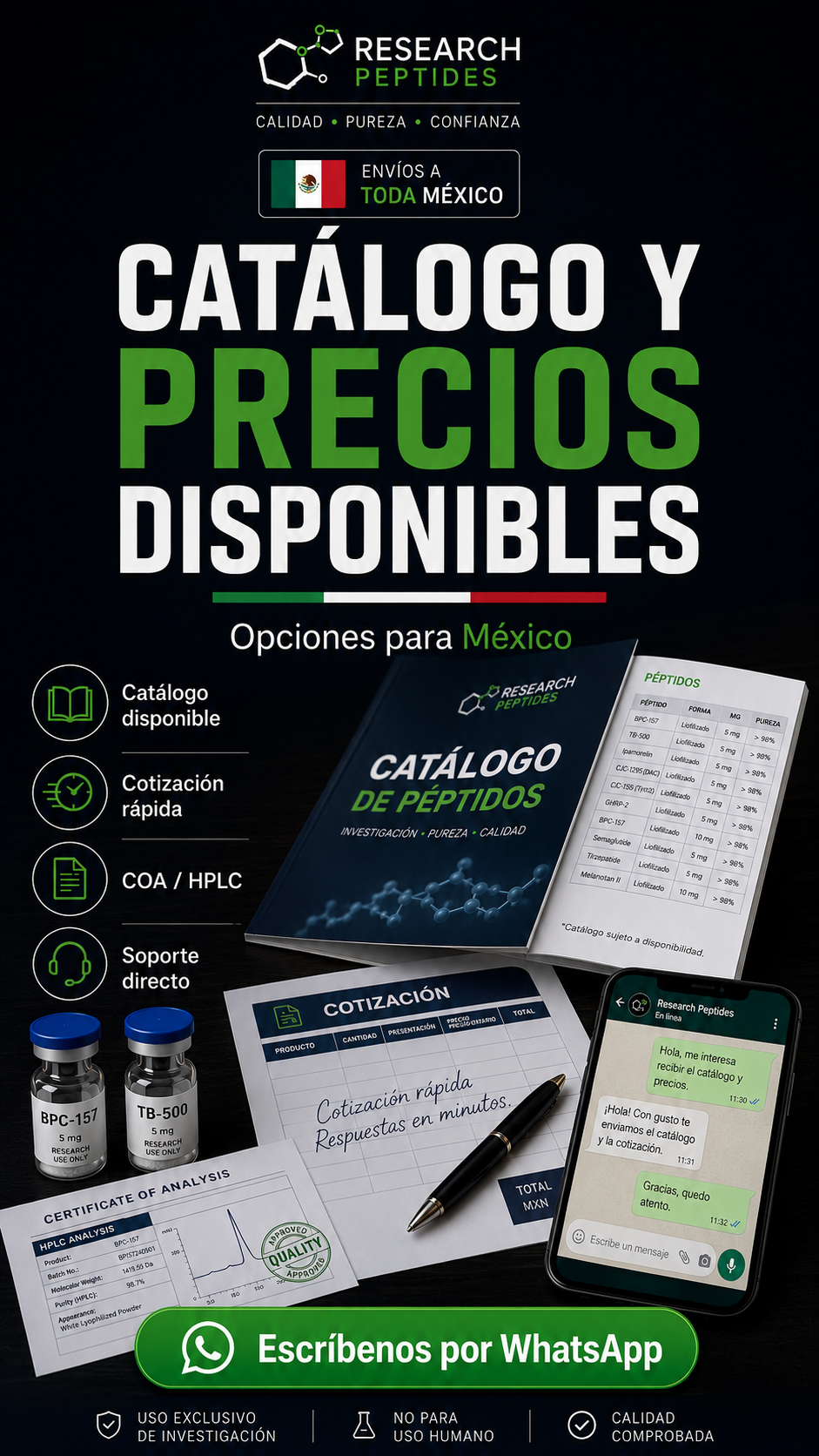 Peptidegenesis Biotech MX Facebook ad from Aug 9, 2026