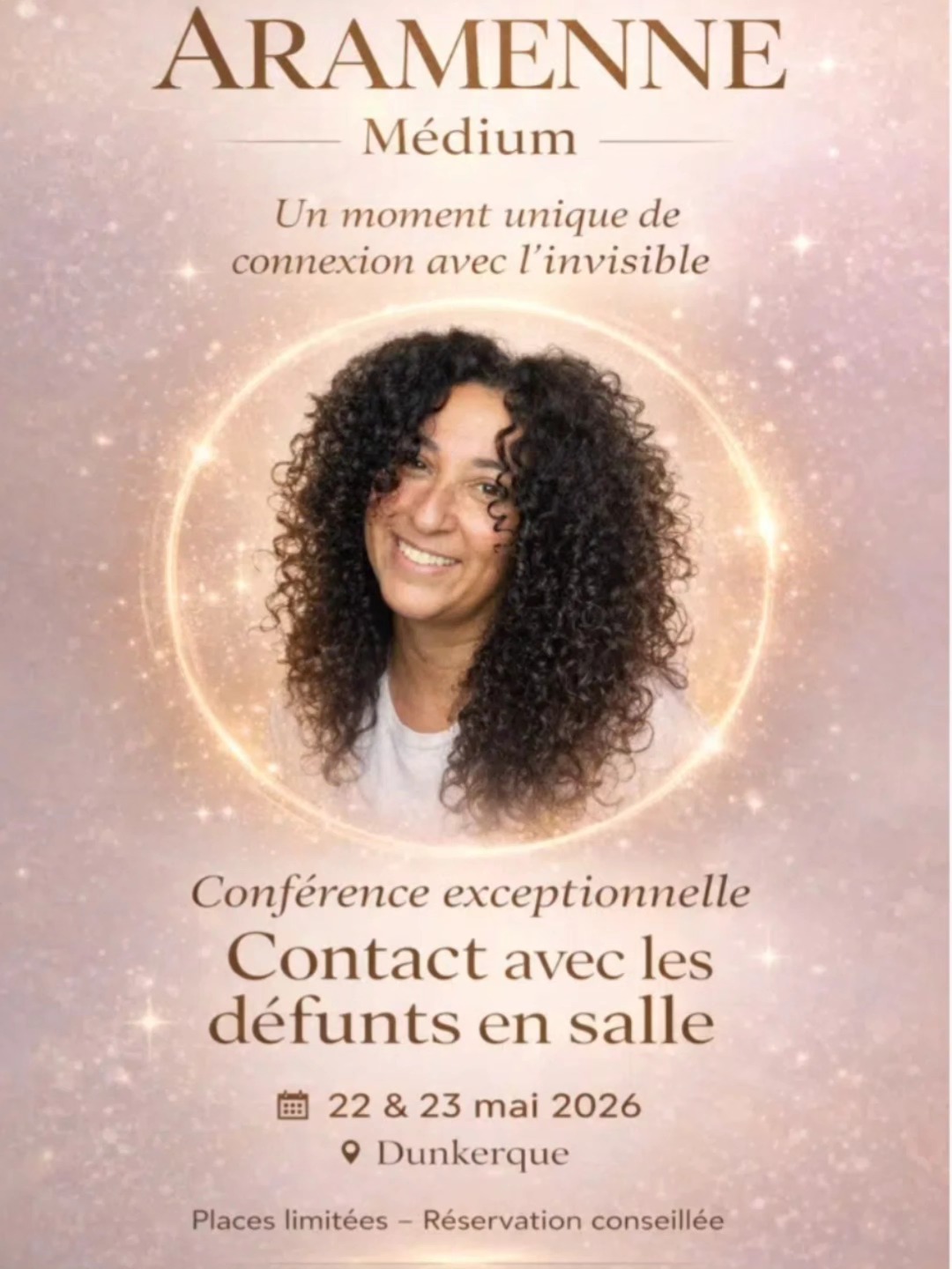 Aramenne Marie Médium Facebook ad: Dunkerque - 22/23 mai 2026 - Salon Voyance au Kursaal…