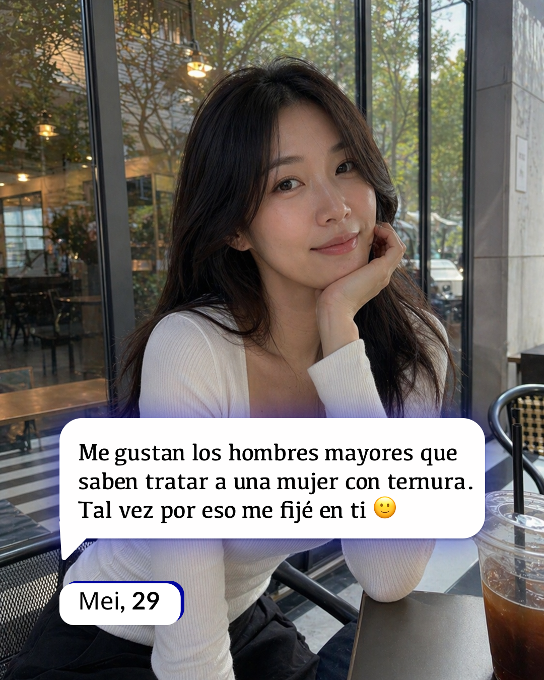 Open Hearts Facebook ad: Ella te escribió primero. ¿Le vas a responder?