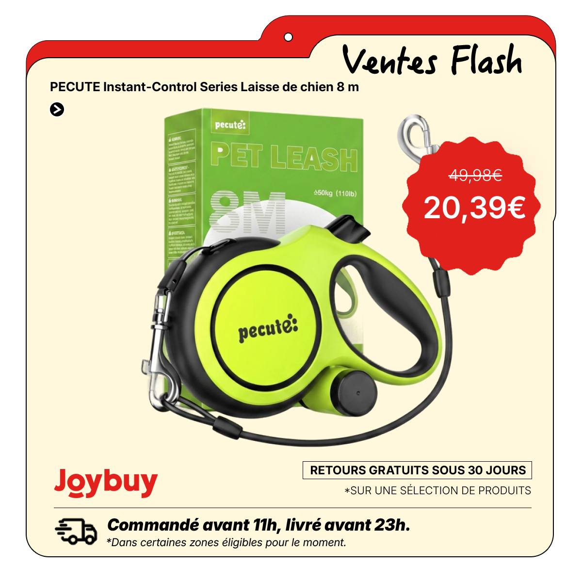 Joybuy France Facebook ad: Découvrez de super offres sur Joybuy!