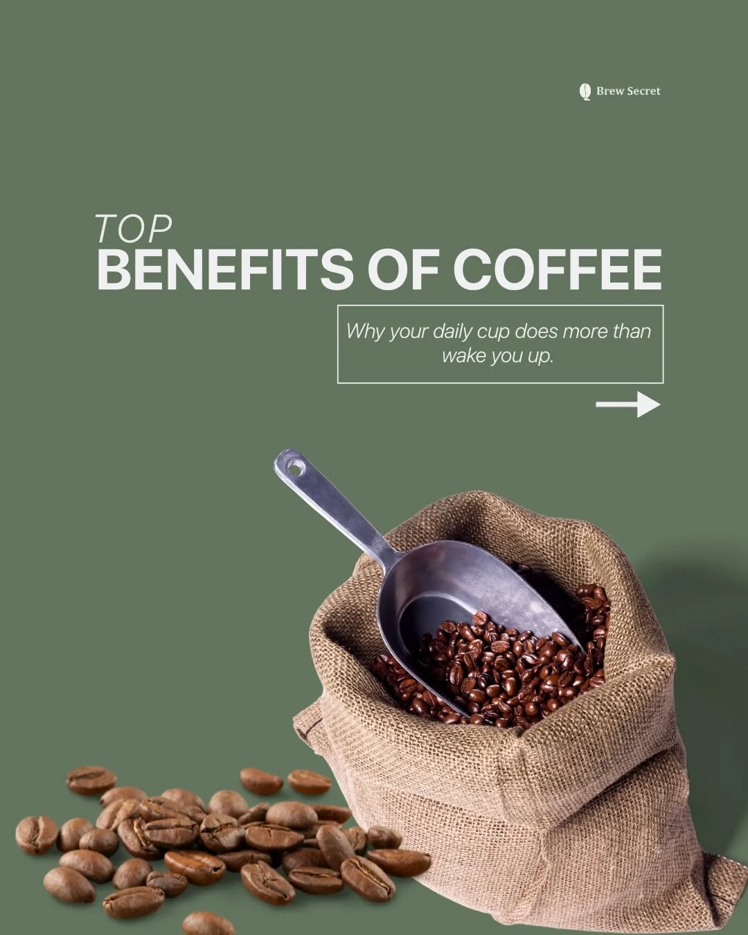 Brew Secret Facebook ad: More than a wake-up call - it’s wellness…