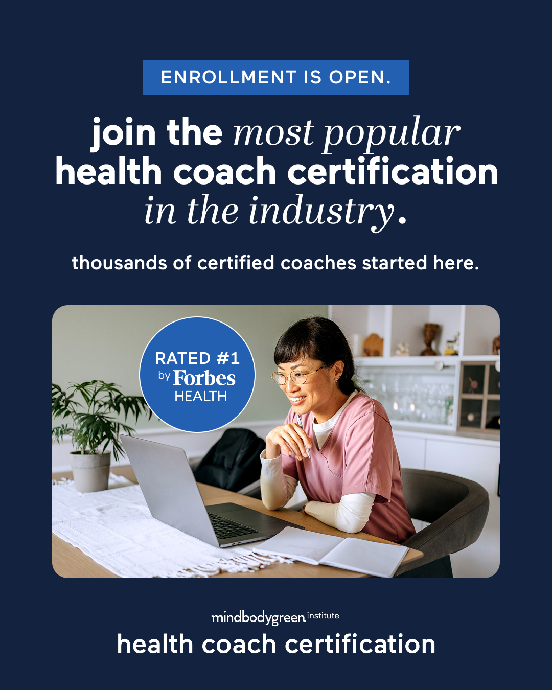 mindbodygreen Institute Facebook ad