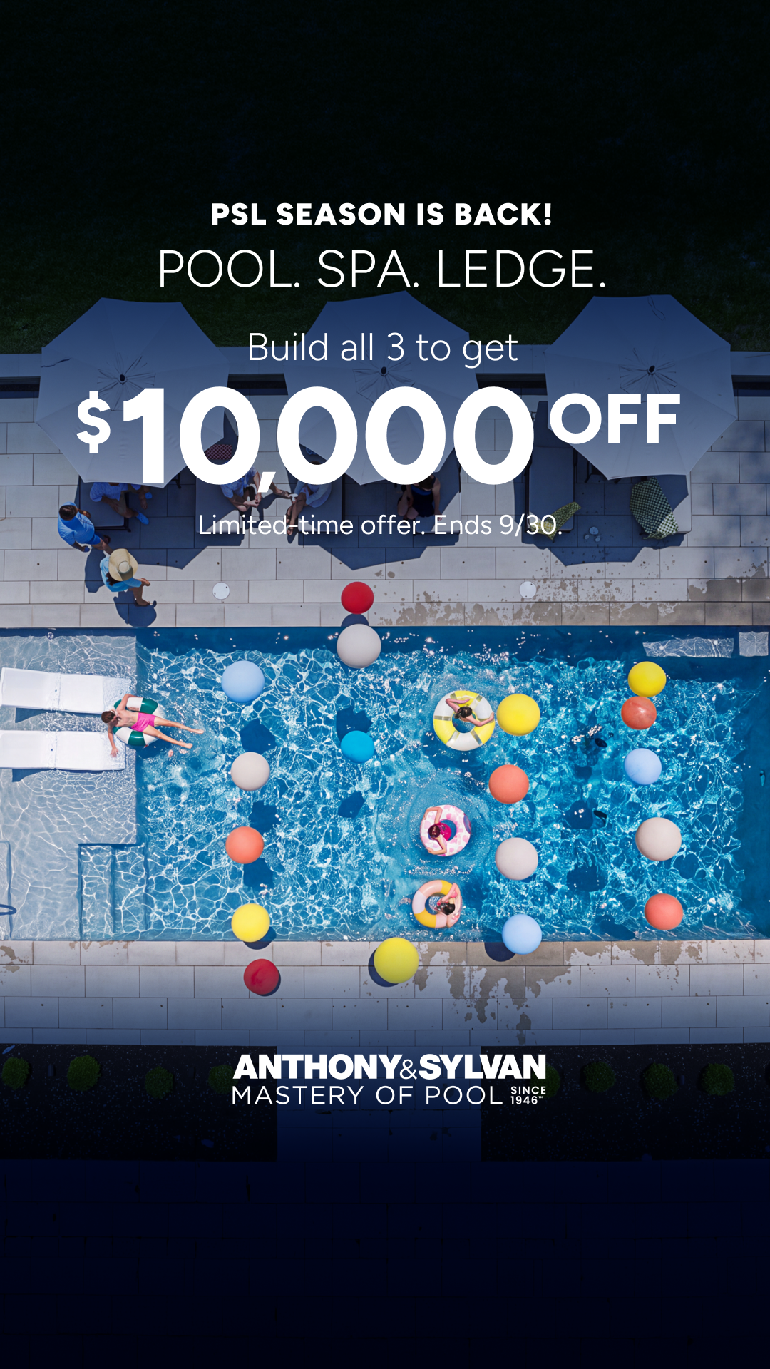 Anthony & Sylvan Pools Facebook ad