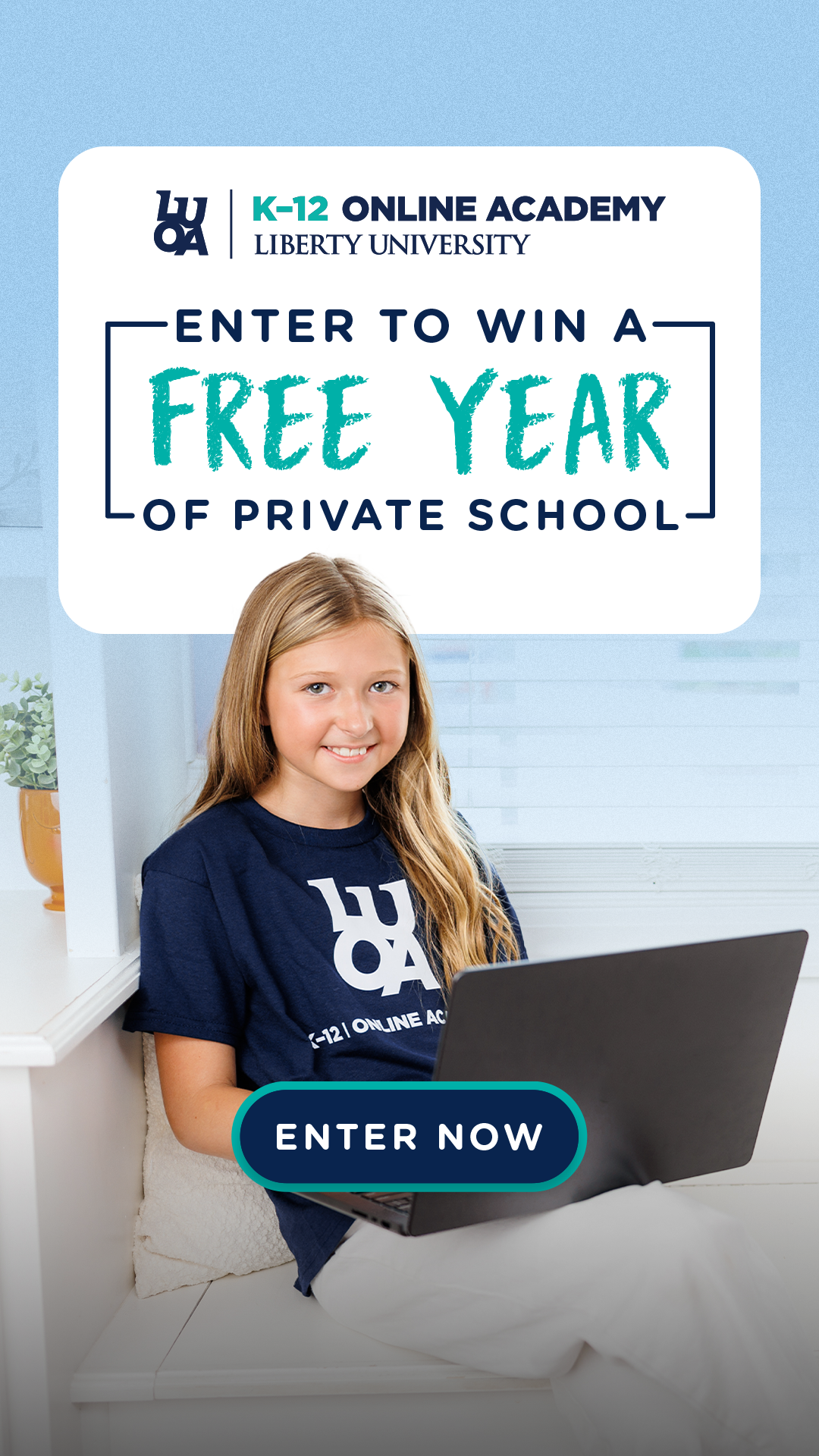 Liberty University Online Academy K-12 Facebook ad