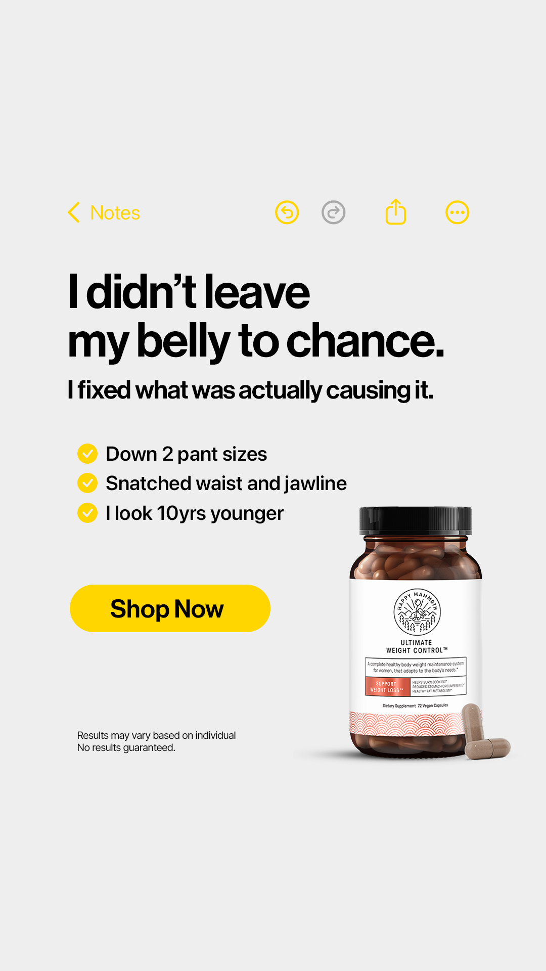 Happy Mammoth US Facebook ad