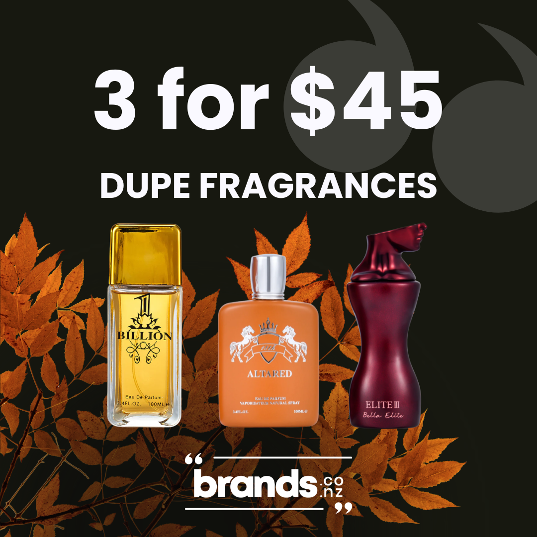 brands.co.nz Facebook ad: Dupe Fragrances