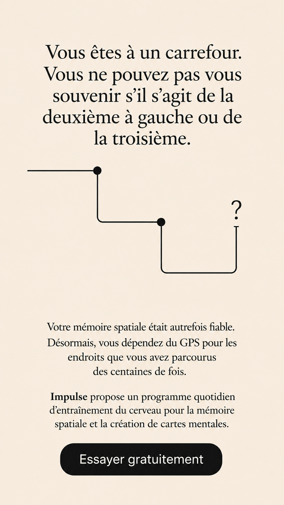 Impulse: Brain Training & Self-Discovery Facebook ad