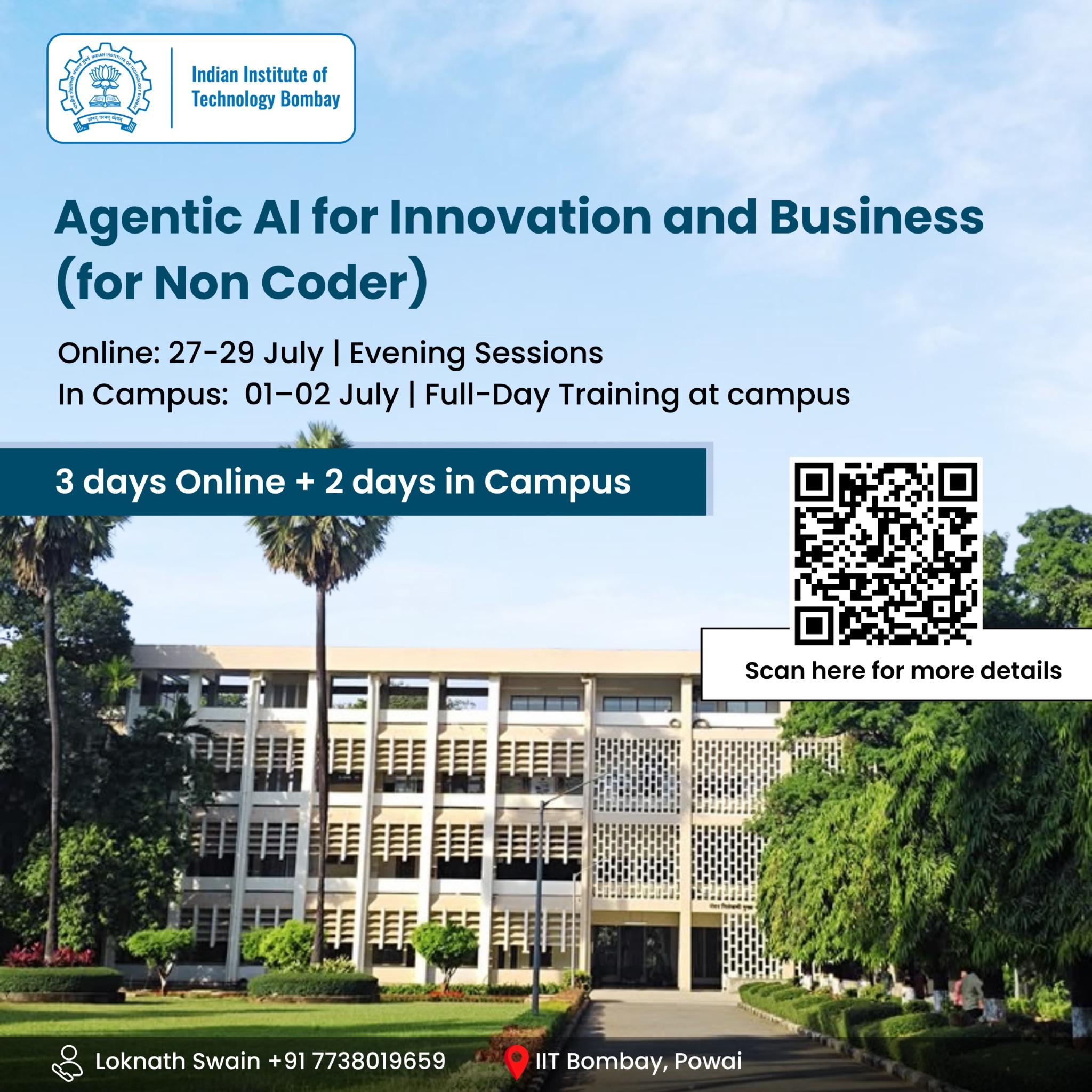 AI Mastery Mentor Facebook ad: IIT Bombay's AI Agent training for non coder