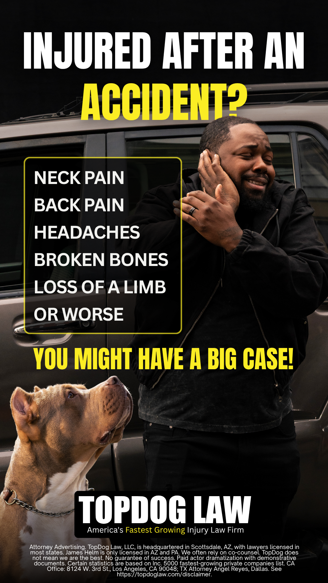 TopDog Law Facebook ad
