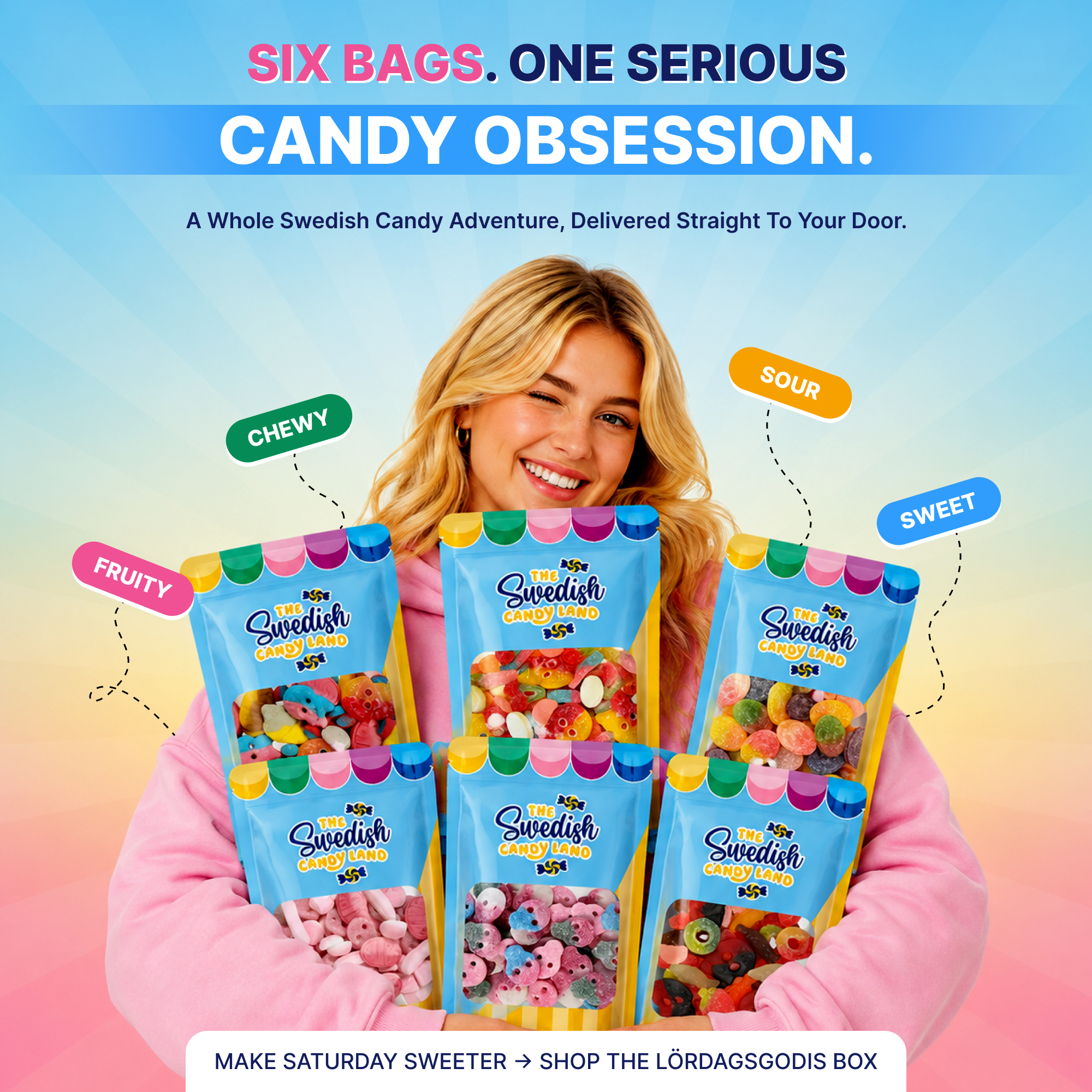 Swedish Candy Land Facebook ad