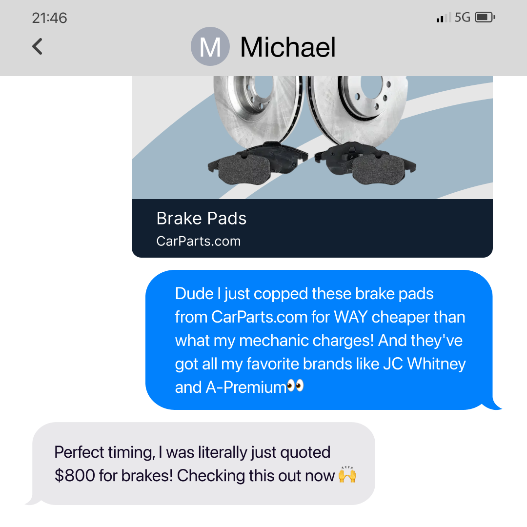 CarParts.com Facebook ad
