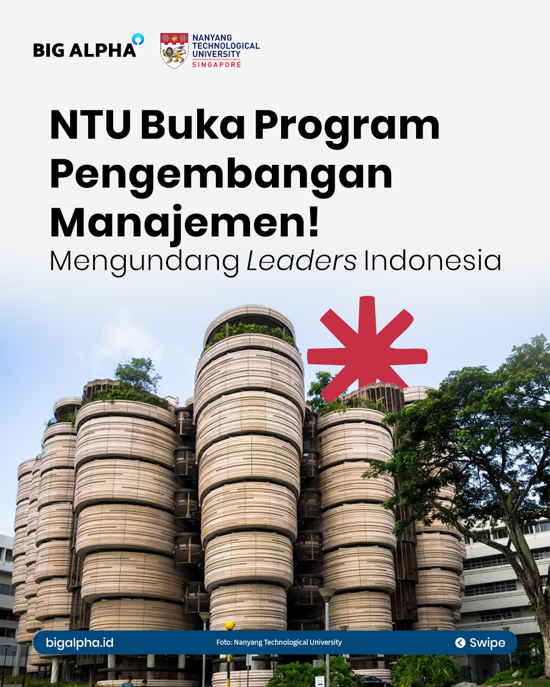 Nanyang Business School - Executive Education Facebook ad: Gateway kamu menuju keunggulan kelas dunia NTU: Nanyang…