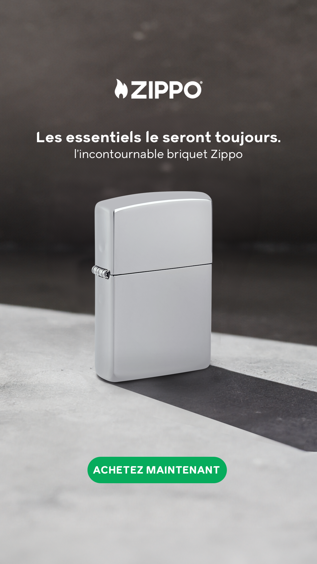 Zippo Europe Facebook ad