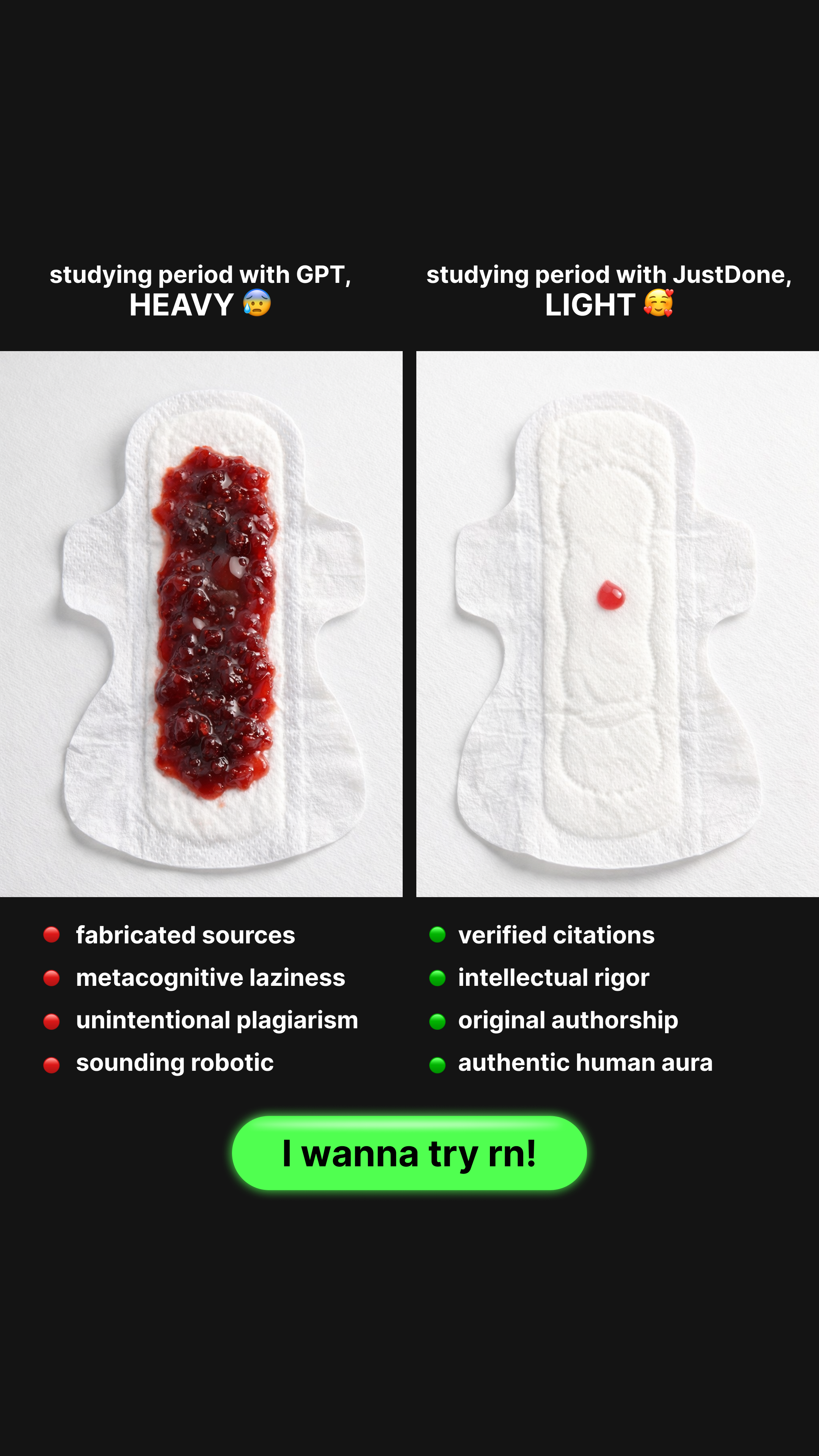 JustDone Facebook ad