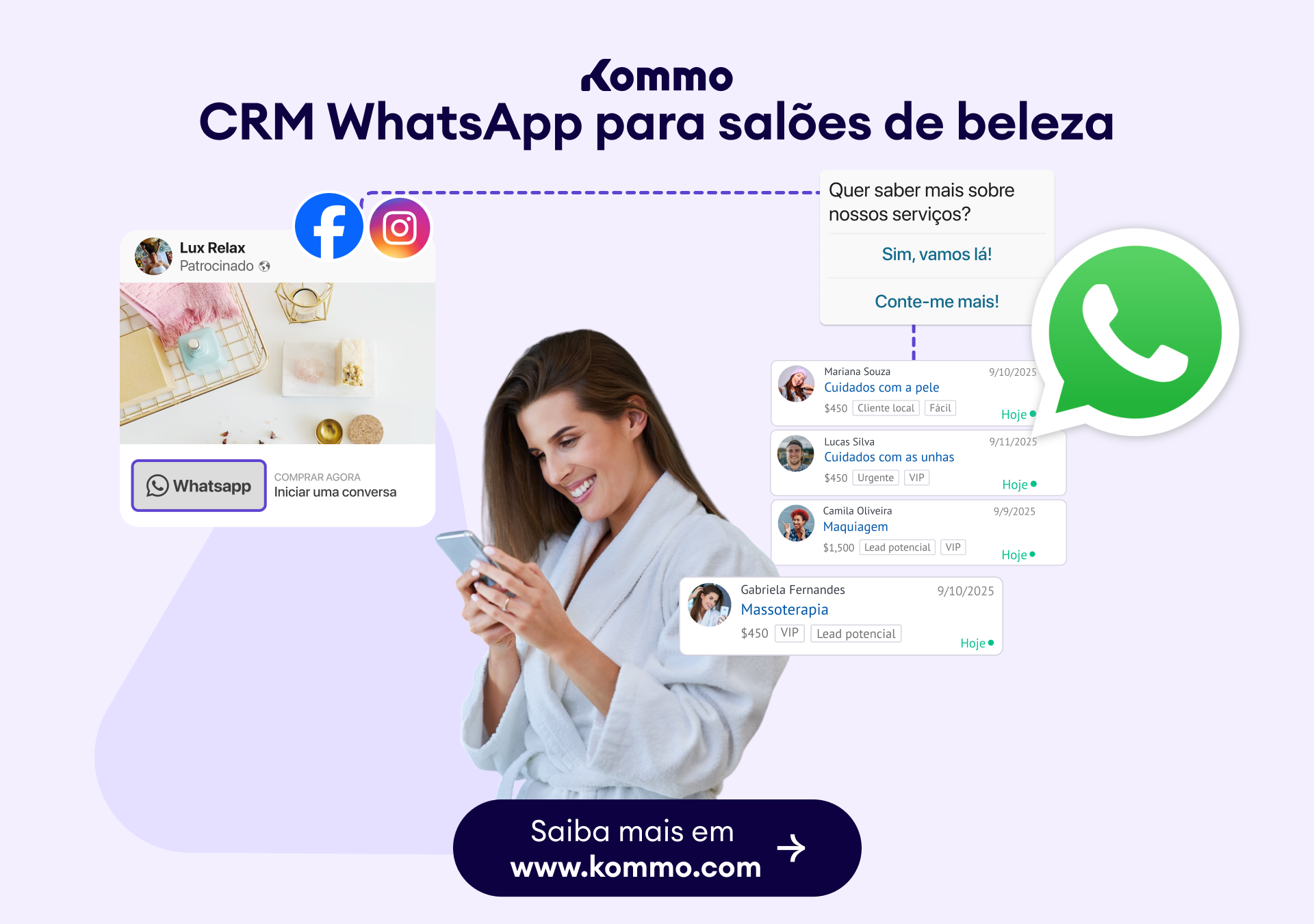 Kommo Brasil Facebook ad
