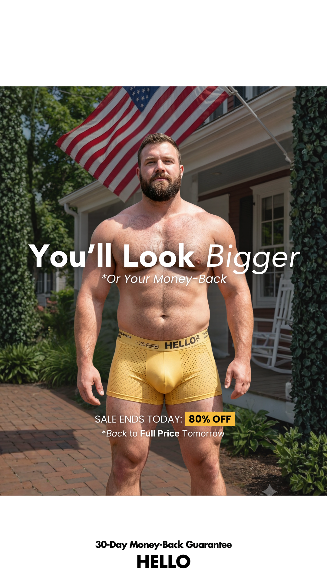 HELLO - The Only Underwear You'll Ever Need Facebook ad