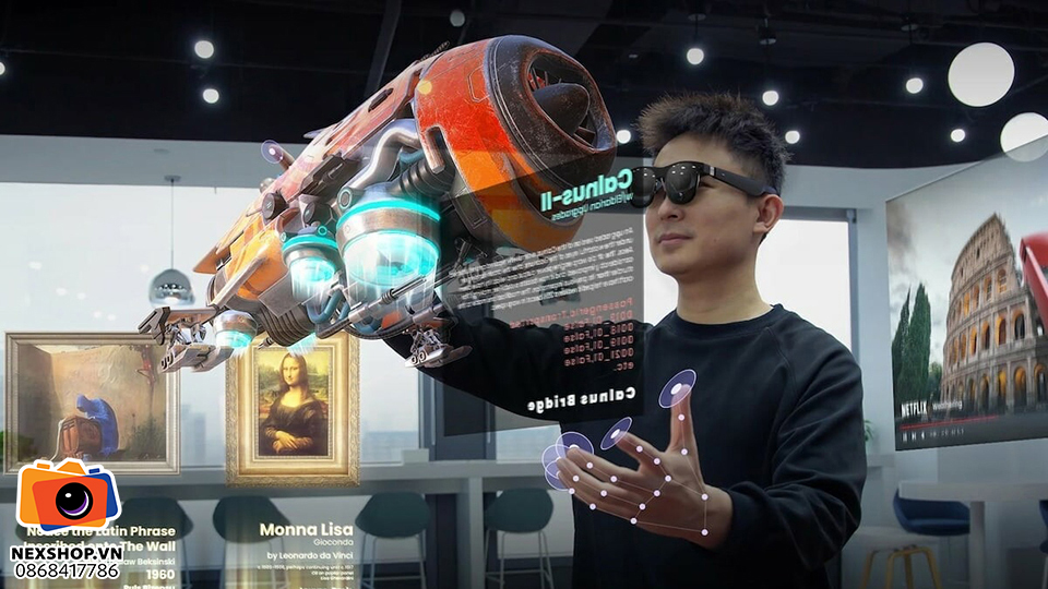NexShop Facebook ad: Kính thông minh AR/VR, MÁY GAME HOT, HÀNG…