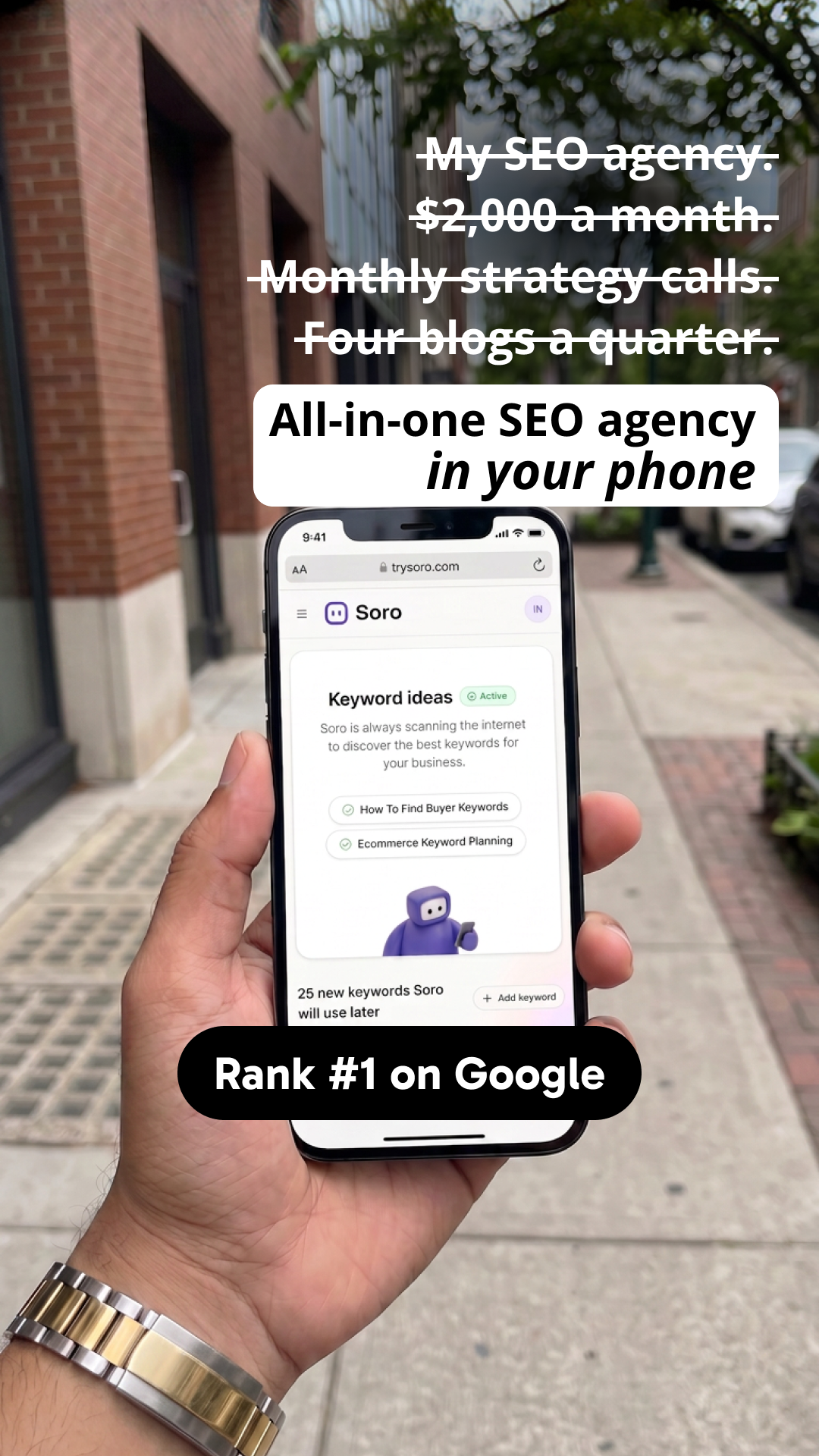 Soro SEO Facebook ad