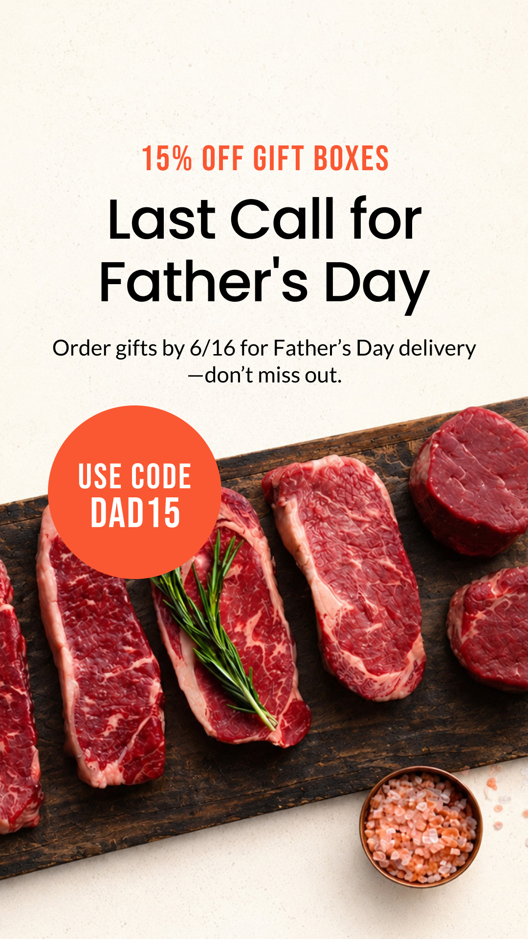 ButcherBox Facebook ad