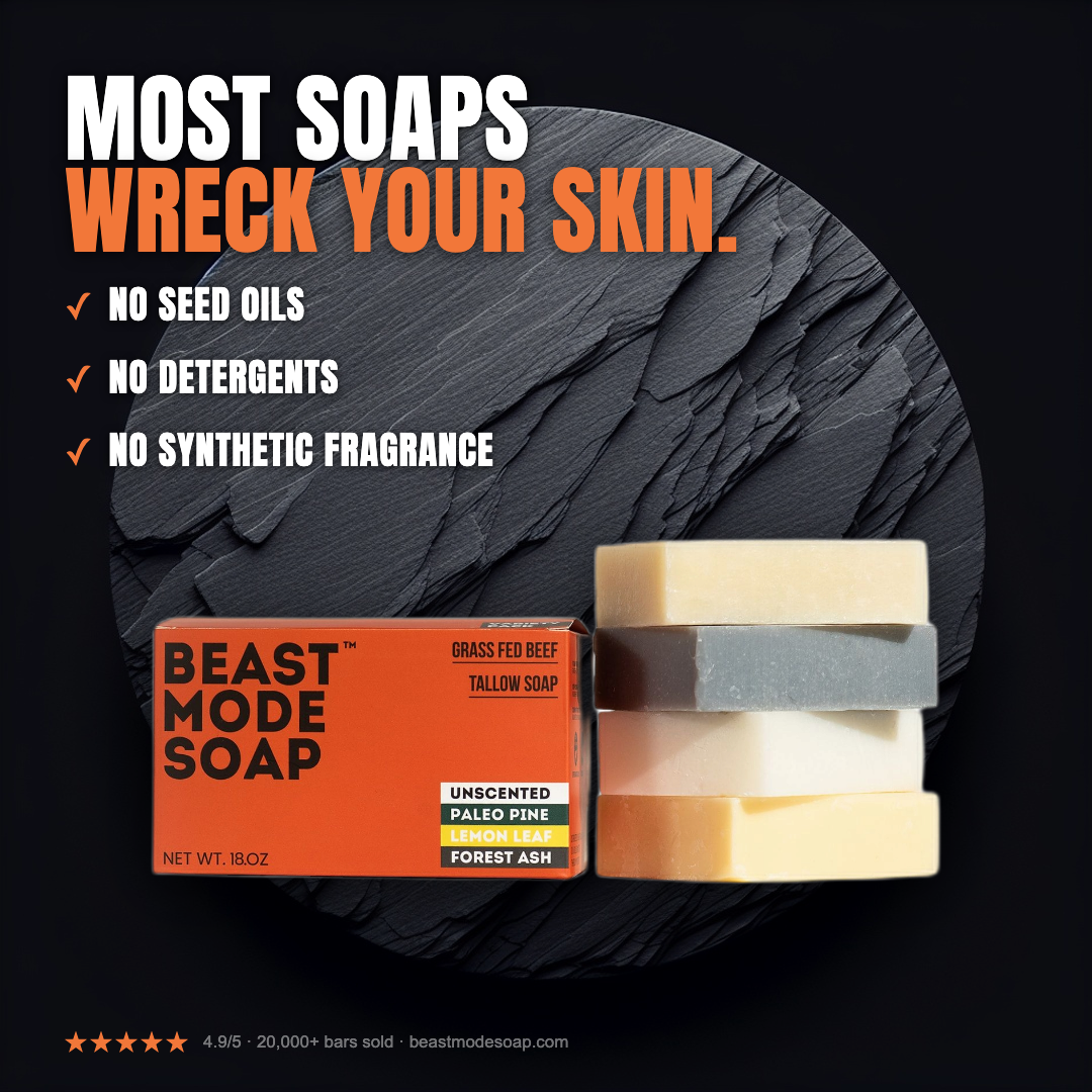 Beast Mode Soap Facebook ad: Most Soaps Are Wrong for Your Skin.