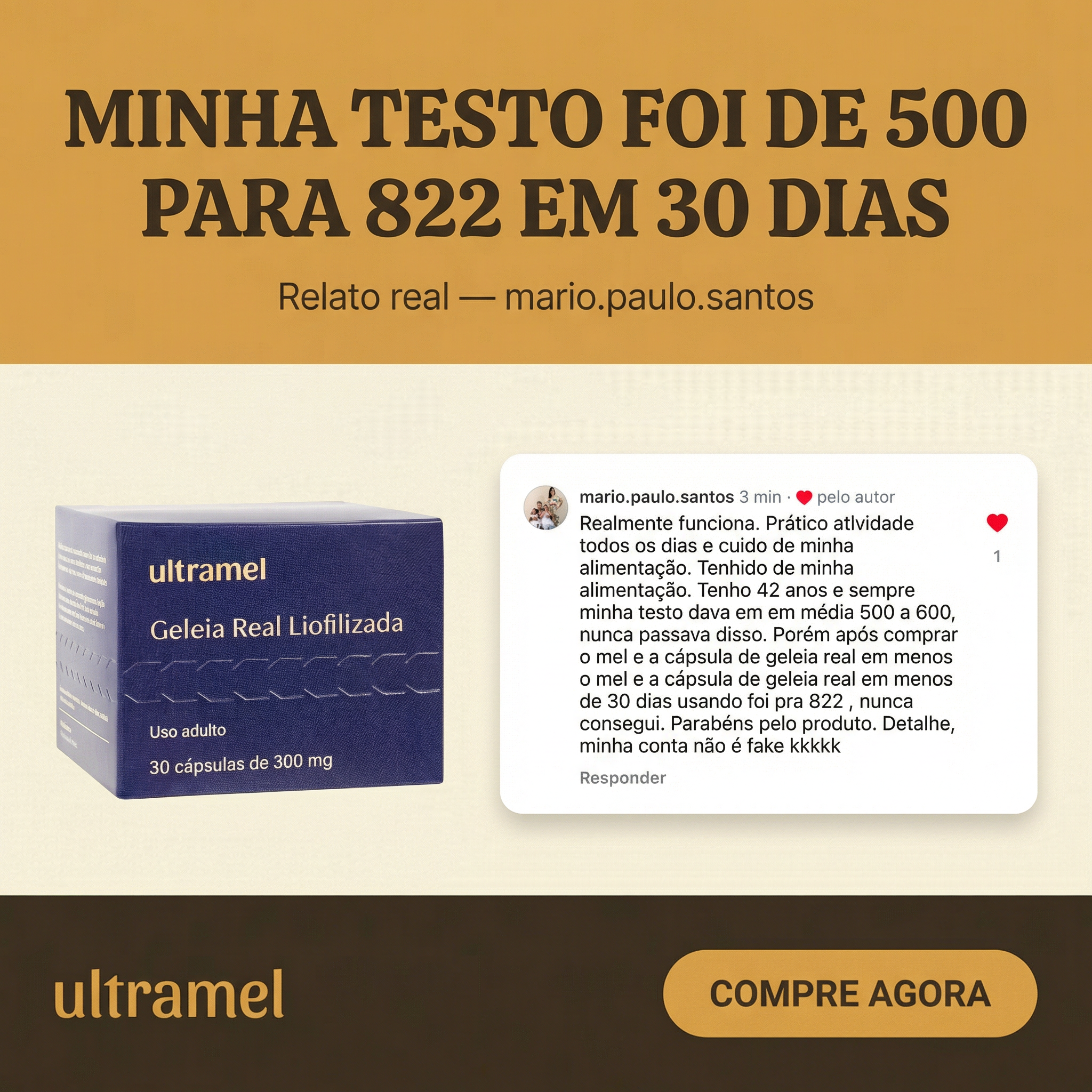 Ultramel Facebook ad