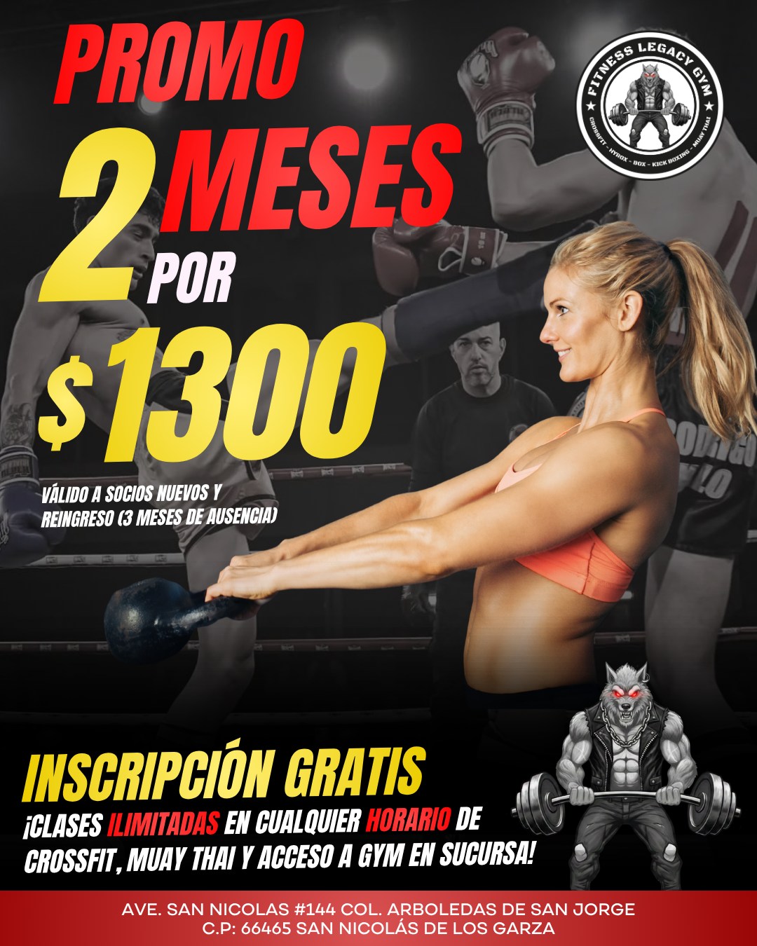 Fitness Legacy Gym, Crossfit, Hyrox & Muay Thai Facebook ad