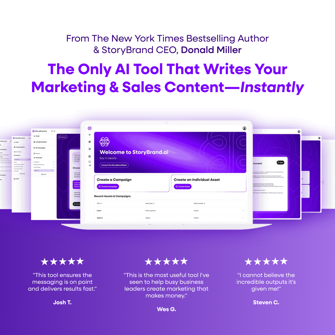 StoryBrand Facebook ad