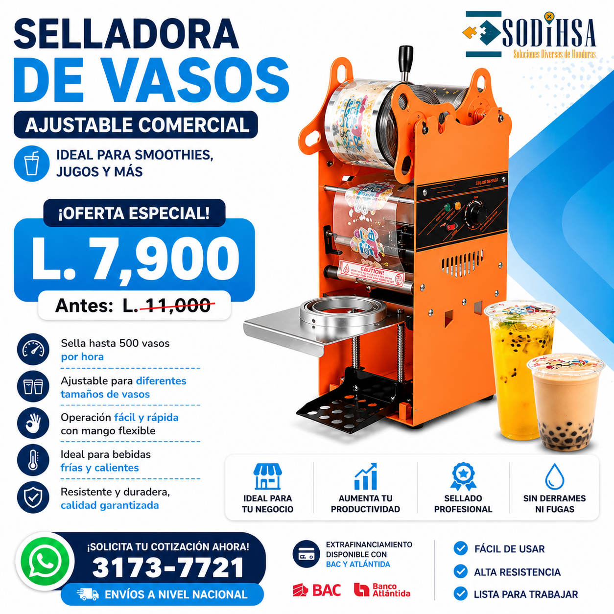 Sodihsa Facebook ad: Chatea con nosotros